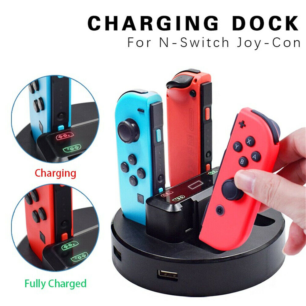 For Nintendo Switch Fast charging 4 Joy-con Controller Charger Charging Station