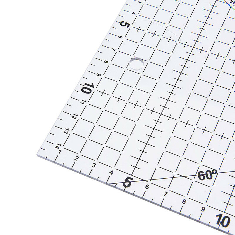 1Pc patchwork ruler quilting tools acrylic material transparent ruler scale D TL