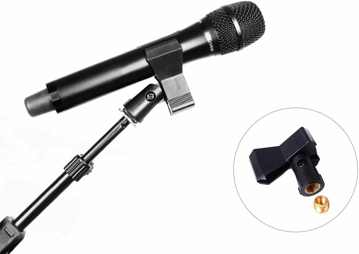 Vocal Microphone Clamp Clip Holder Stand for Sennheiser Microphones EW200 EW500