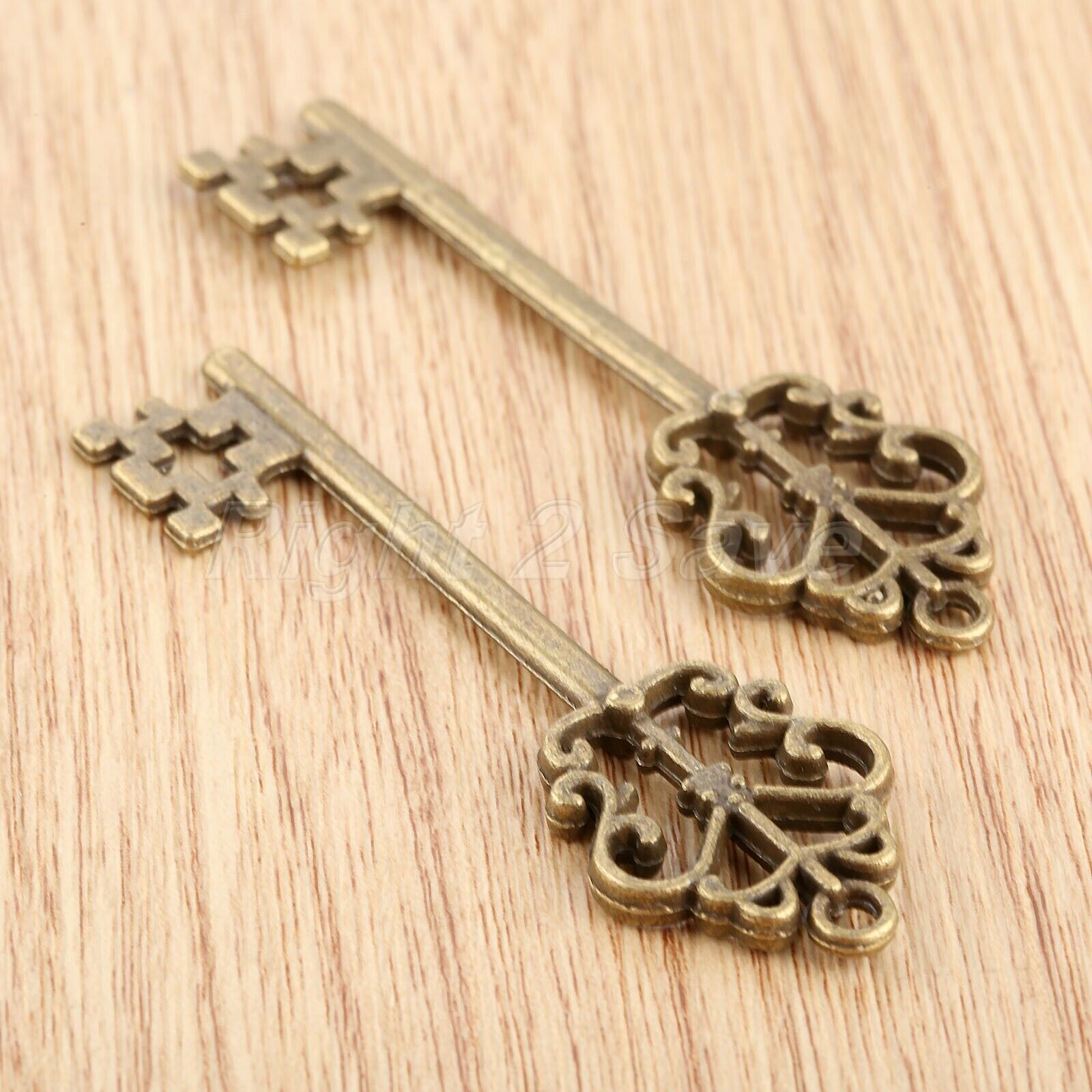 Retro Skeleton Key Charms Pendant Findings Wedding Gift Jewelry Making 57mm*17mm