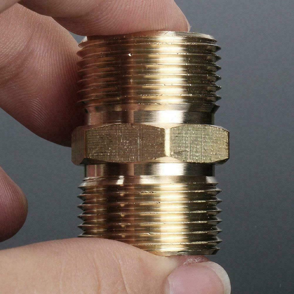 M22/16mm  Male Adapter Pressure Washer Brass Hose Lance Fitting Connector
