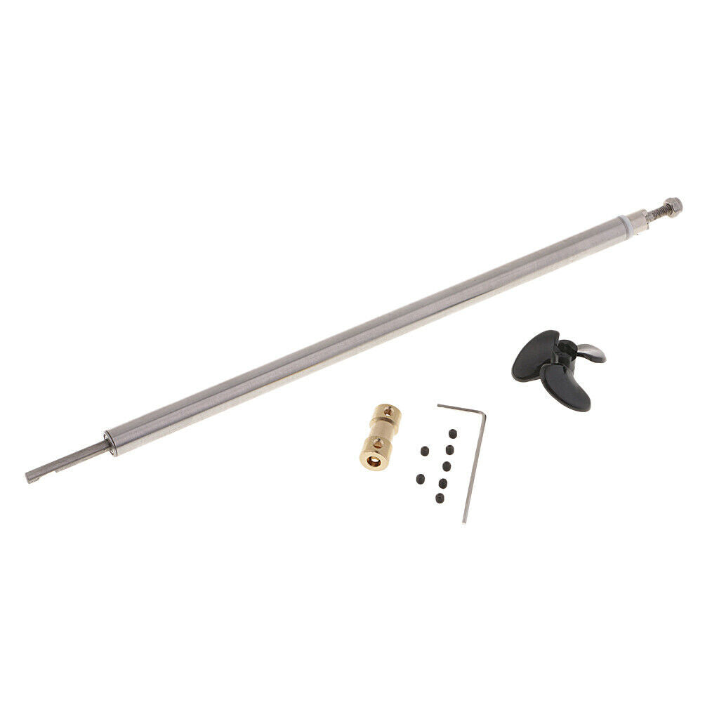 3mm RC Ship Drive Shaft+Motor Coupler+Propeller+Sleeve+Seal Set 6mm Shaft