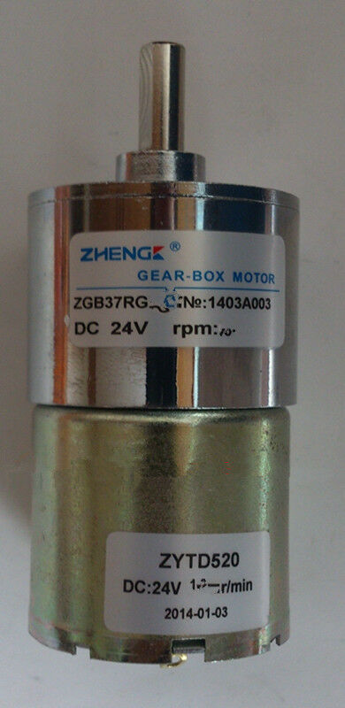 ZGA37RG DIY robots DC 24V 70RPM Electric Cylinder 6mm Dia Shaft Gear Motor