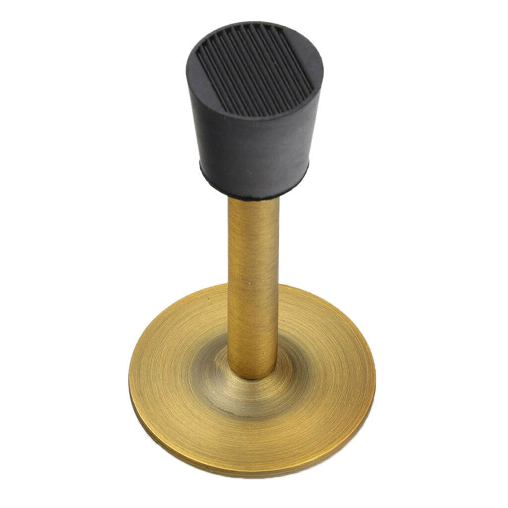 Stainless Steel Door Stop Stopper Wedge Jam Block Home Floor Protector Yellow