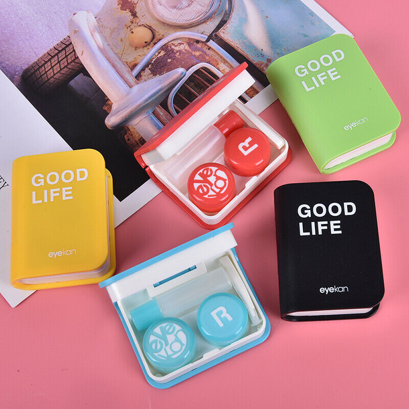 Book Travel Glasses Contact Lenses Box Contact lens Case for Eyes Car NT.l8