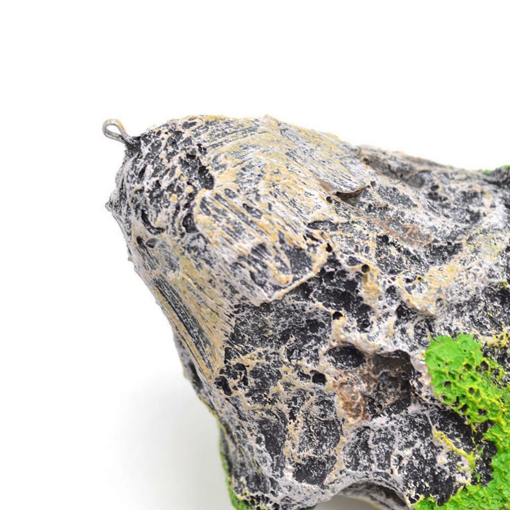 Aquarium   Tank Decor Ornament Floating Rock+Stone Breeding Cave Combo