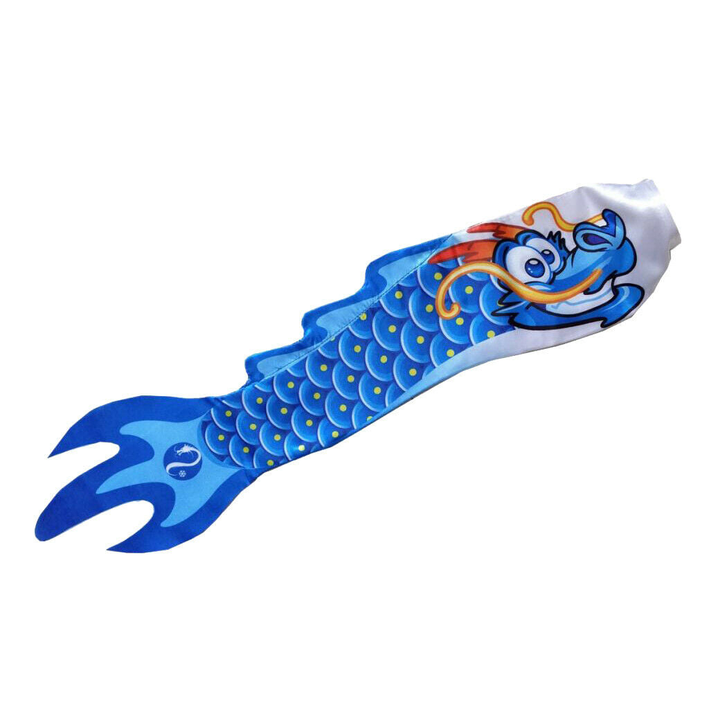 3Pcs Outdoor Garden Windsock Flag Chinese Dragon Carp Streamer Wind Sock