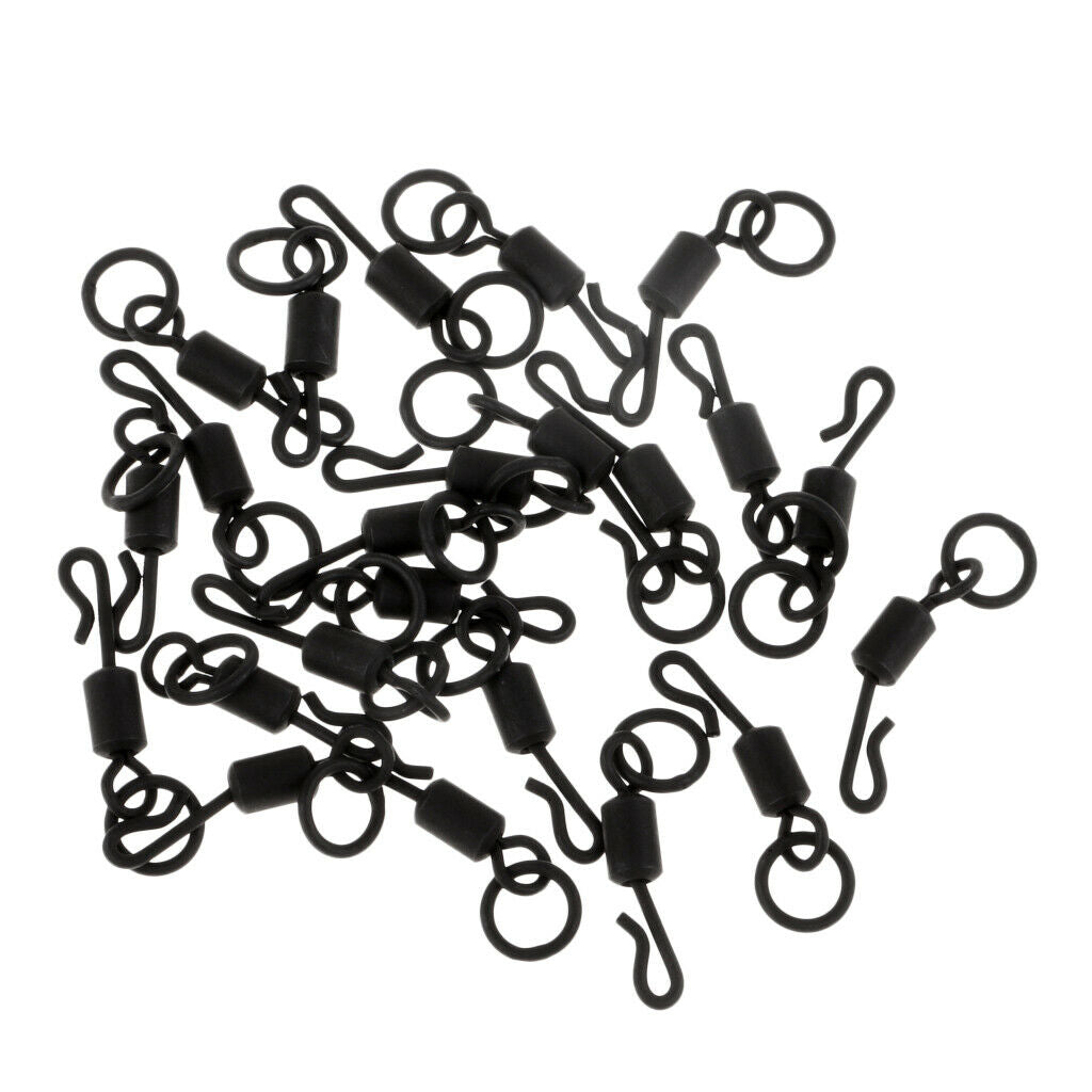 25pcs Quick Change Swivels with Ring Size 4 Chod Rigs Carp Fishing Tackle