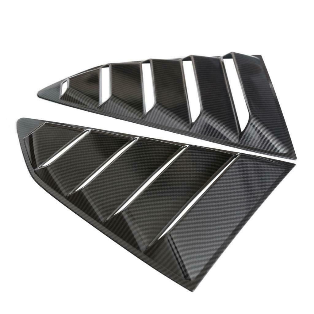2Pcs Black Rear Windows Louvers Sun Shade Cover Vent For Chevrolet Camaro