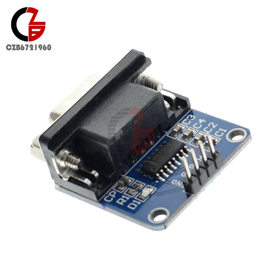 3V-5V MAX3232 RS232 Serial Port To TTL Converter Module Female DB9 TX RX VCC GND