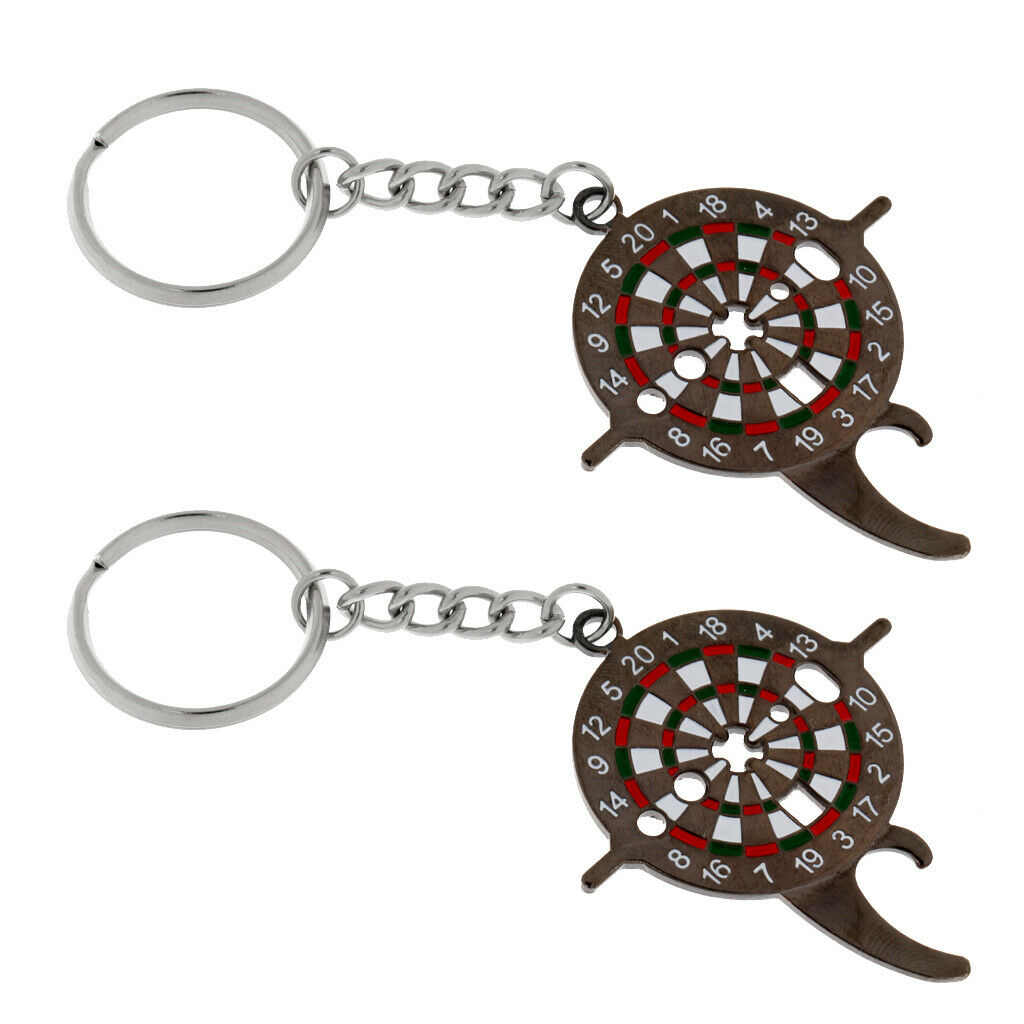 Pack 2 Dart Wrench Mechanic Tool for Darts Tips Shaft Tightening with Keychain