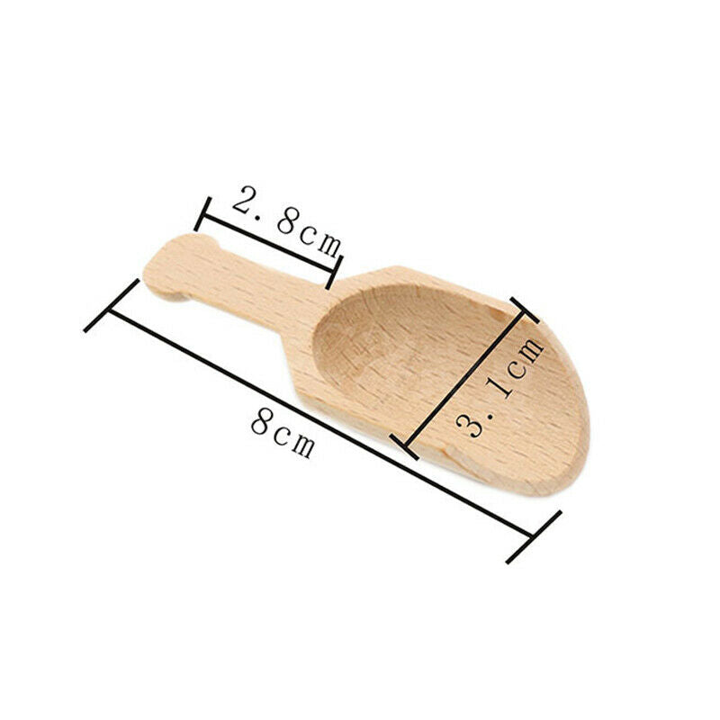 Wooden Scoops Bath Salt Spoon Candy Flour Spoon Scoops Kitchen Utensi.l8