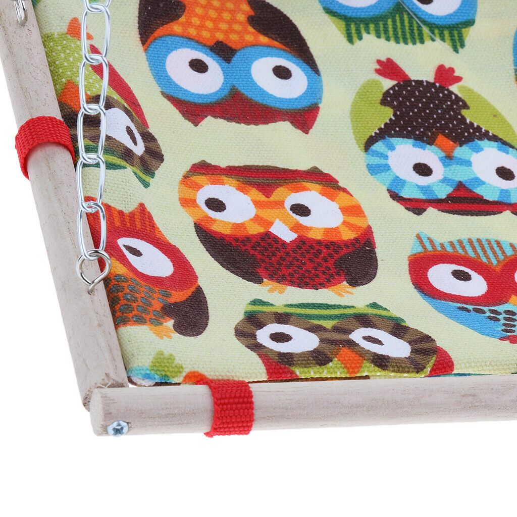 Small Pet Cage Hanging Canvas Bed Mat Hammock for Bird Parrot