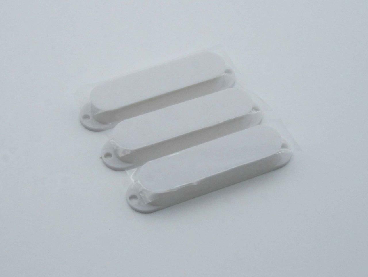 White ST Strat Closed Single Coil Pickup Cover Sealed Pickup Covers