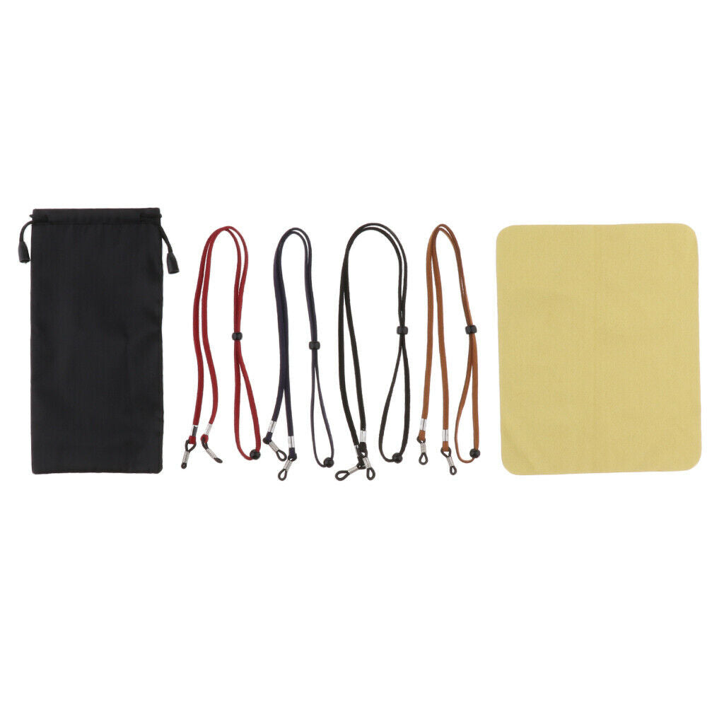 4PCS Adjustable Sports Eyeglasses Sunglasses Holder Retainer Cord Strap Rope