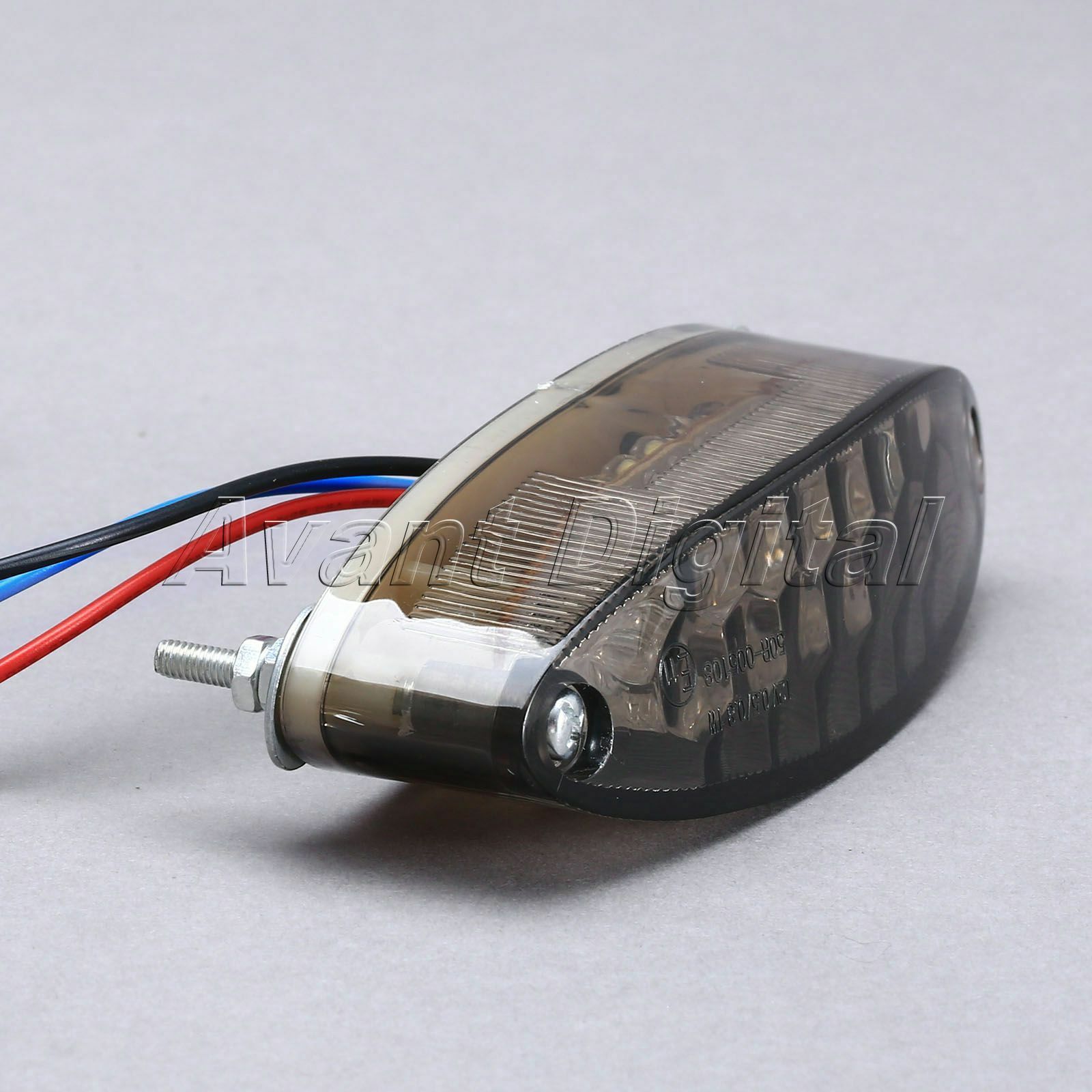 12V Motorcycle Bike Tail Light ATV 28 LED  Brake Stop License  Plate Light Smoke