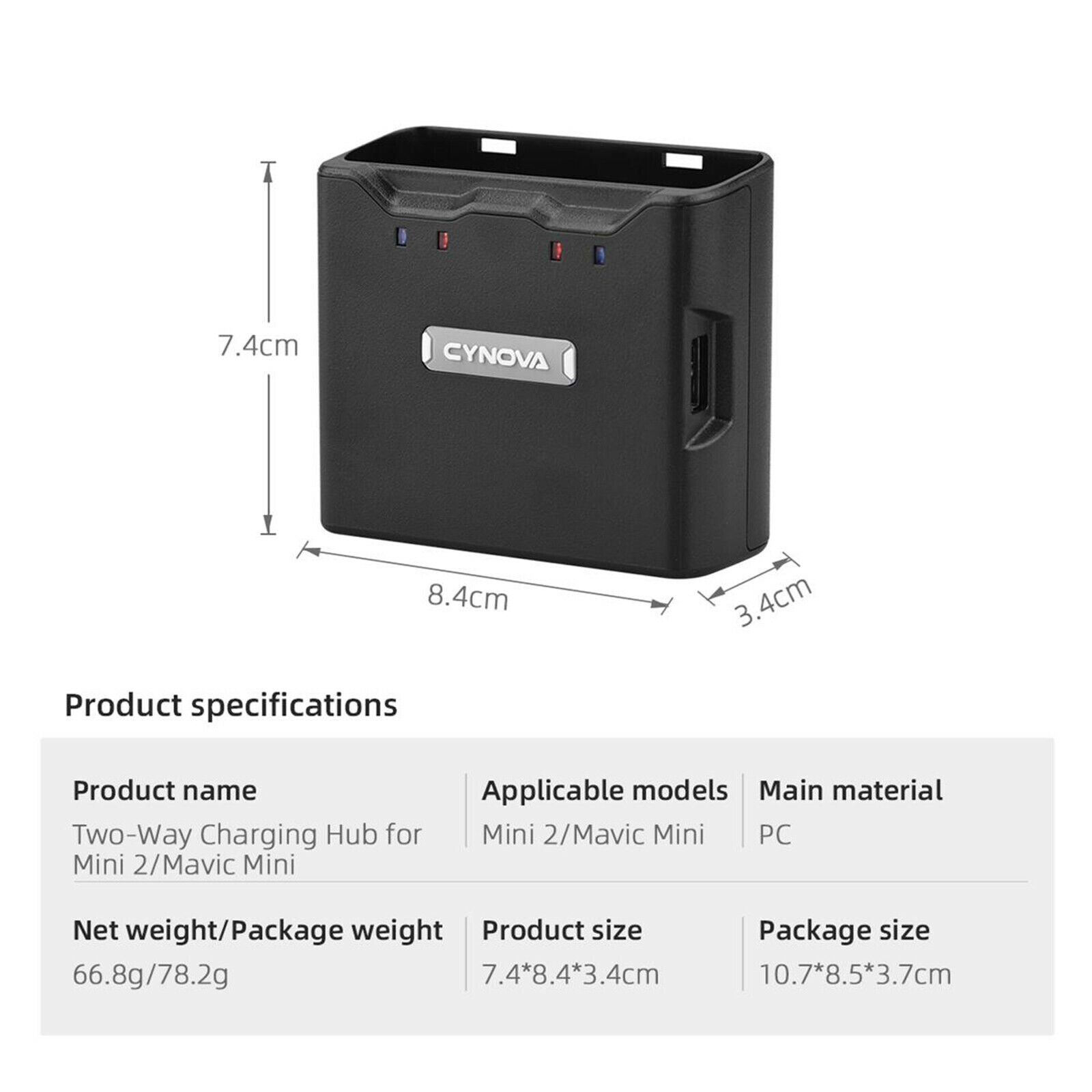 Two-Way Charging Hub Battery Charger for DJI Mavic Mini / Mini 2 Drone Accessory
