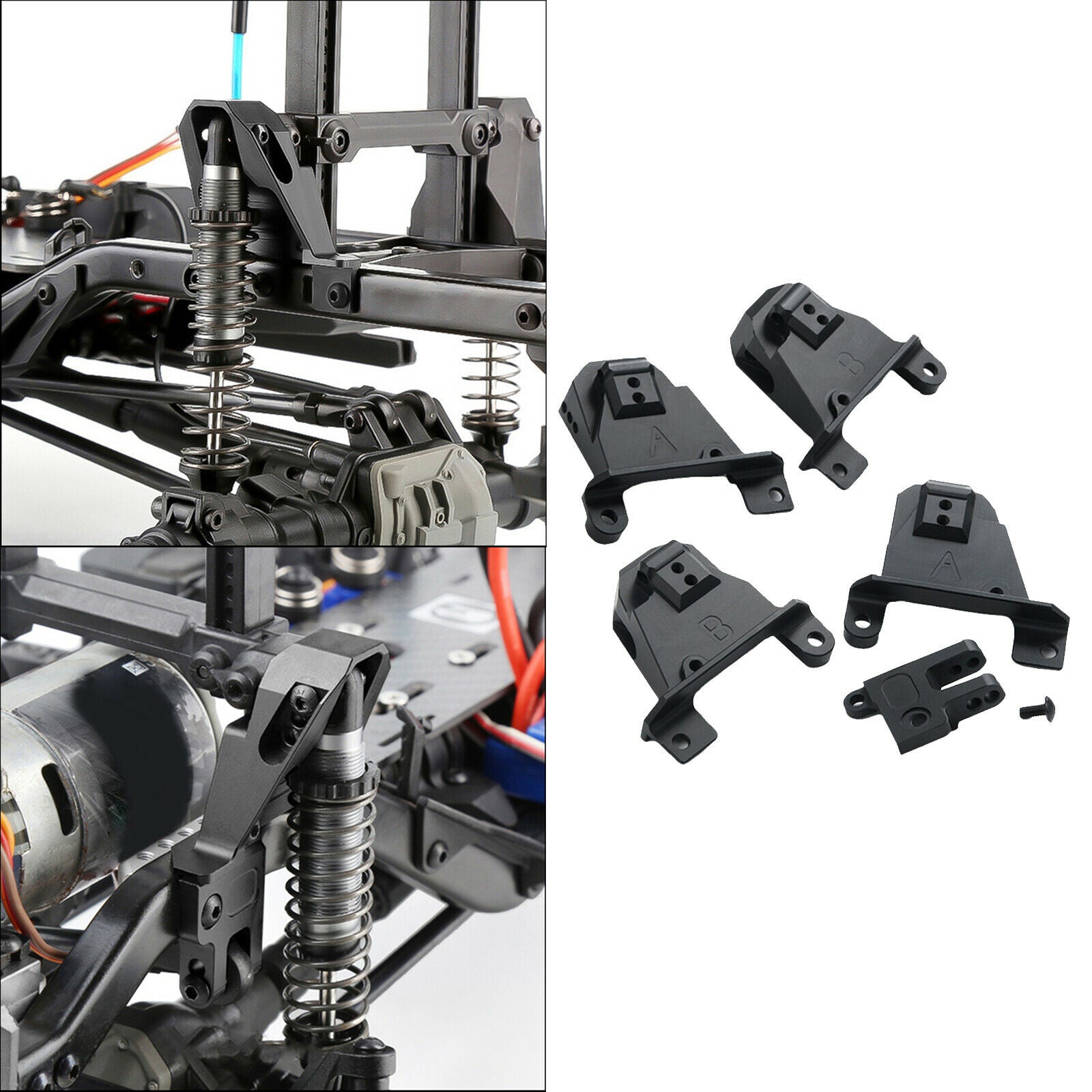 Front Rear Shock Towers Hoops Bracket for 1/10 TRX4 RC Crawler Upgrade Parts