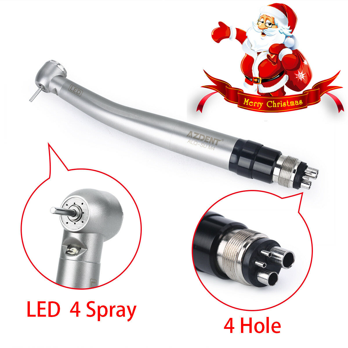 5X NSK Style Dental LED E-generator High Speed Optic Handpiece Quick Coupler 4H
