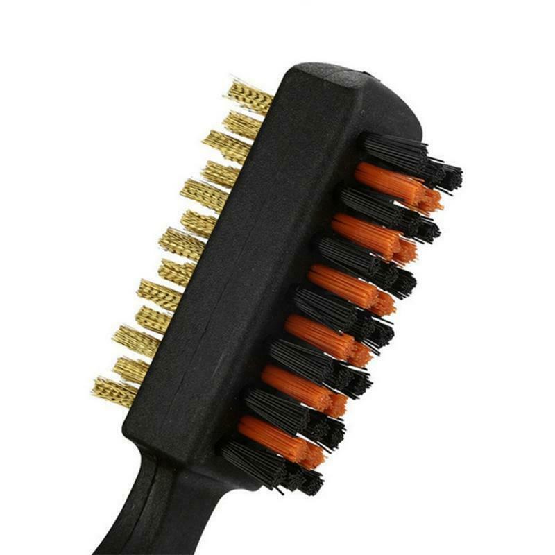 Golf Club Brush Golf Portable Dual Sided Handle Groove Cleaner Cleaning Brush