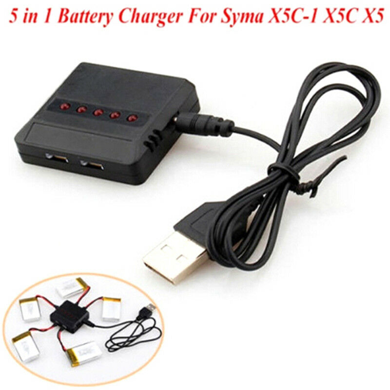 5in1 3.7V lipo battery usb charger adapter for syma x5 x5C x5x-1 rc drone.l8