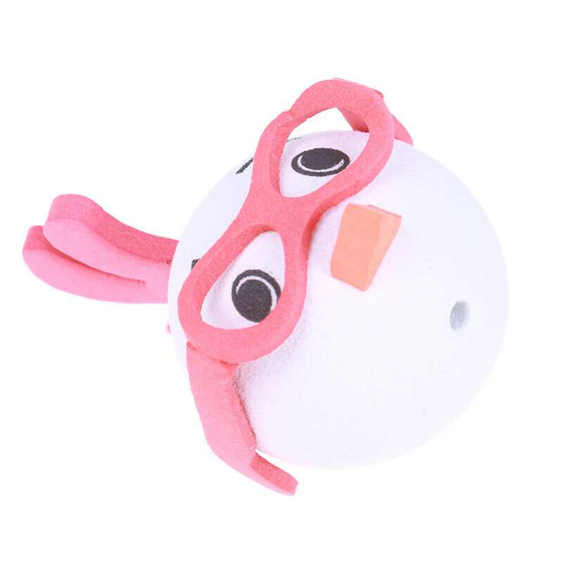 1Pc Cute glasses chickens car antenna pen topper aerial eva ball decor to.l8