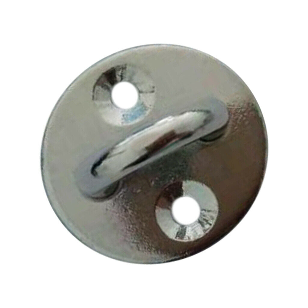 304 Stainless Steel Round Pad Eye Plate Shade Sail Sailboat Hardware 8mm