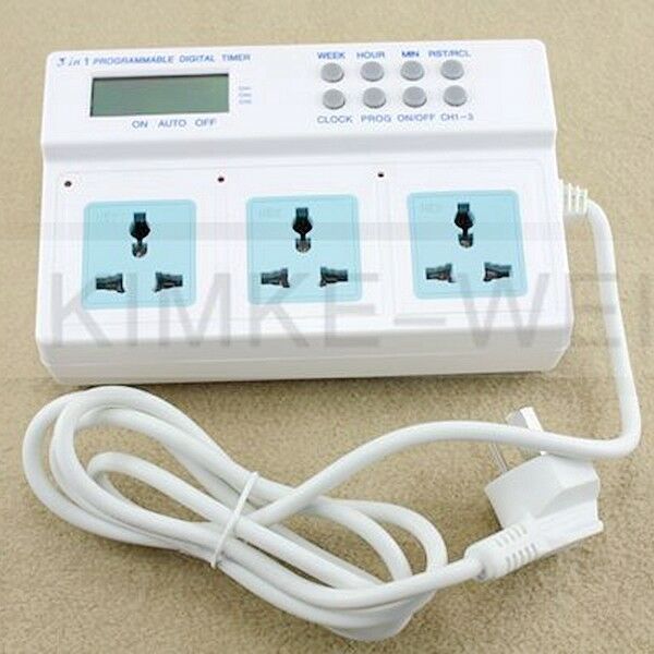 3680W Timer for Aquarium Lights Wave Maker Programmable