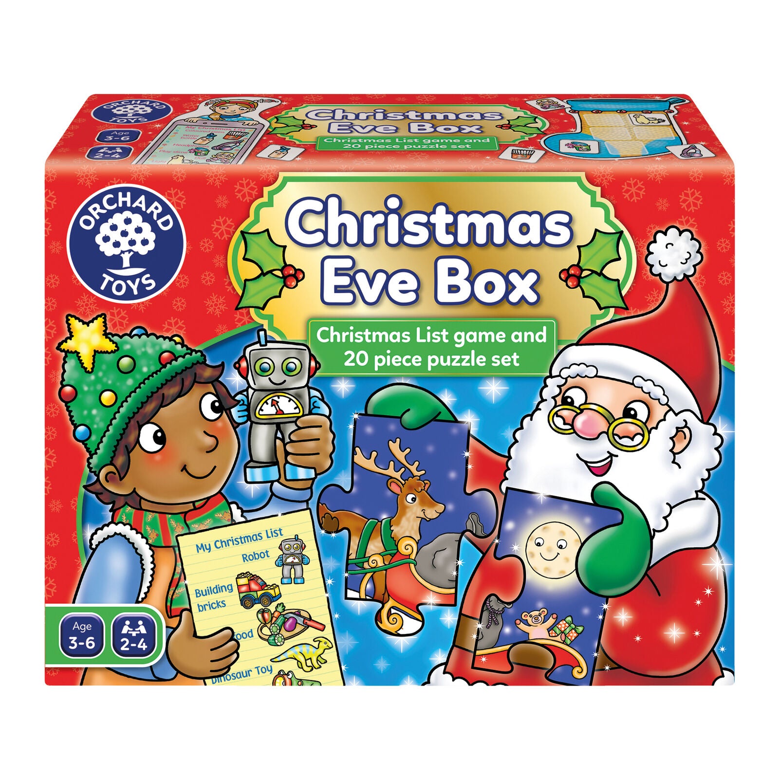 Orchard Toys 109 Christmas Eve Box Board Game Jigsaw Puzzle Children Family 3+