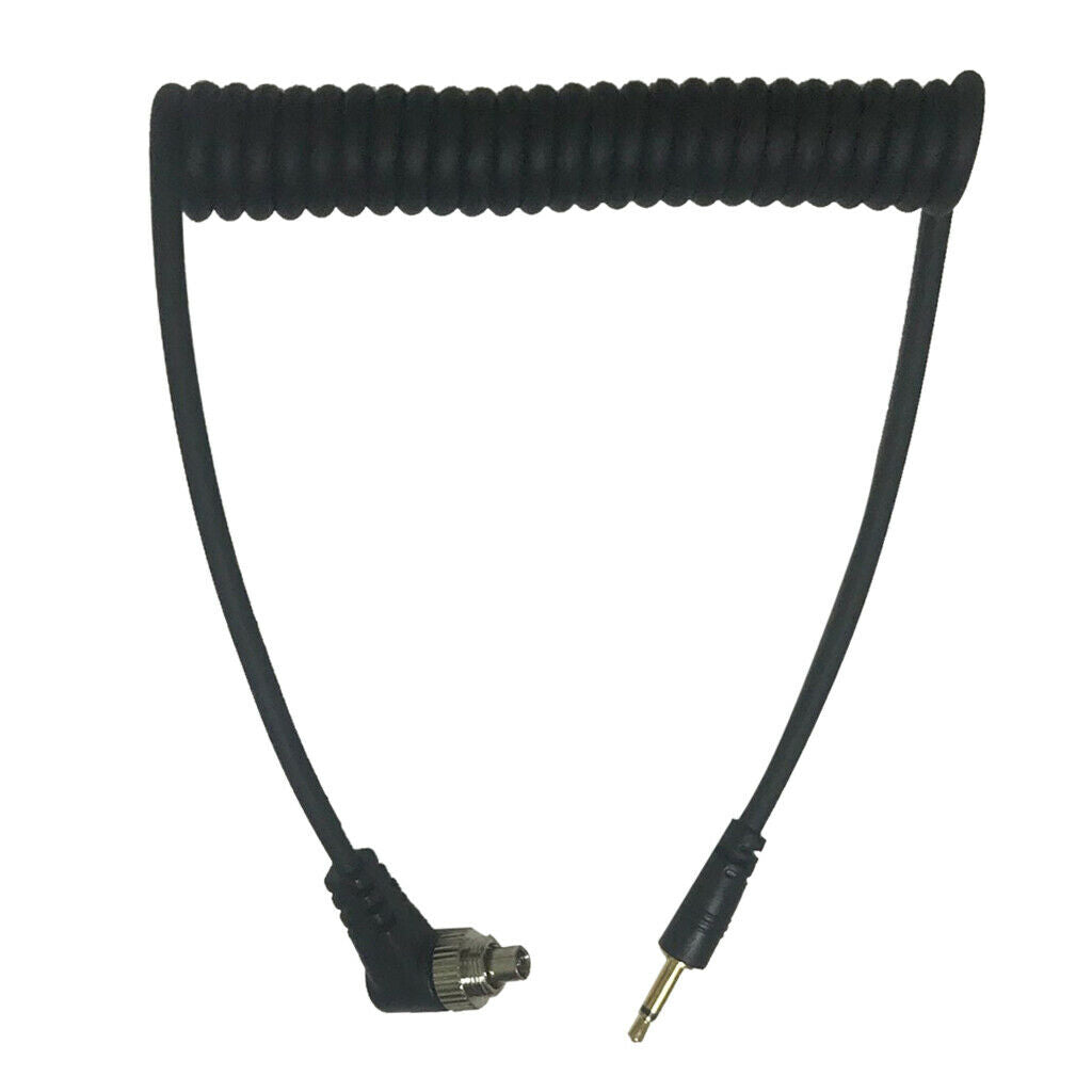 2.5mm Wire Cameras PC Sync  Lock Cable Screw to Male Flash Plug
