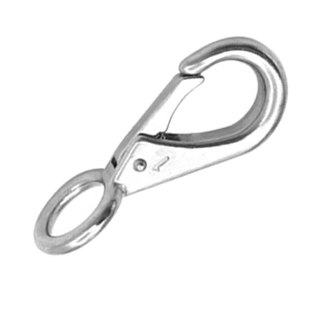 4pcs Marine Grade 316 Stainless Steel Spring Snap Hooks 71mm