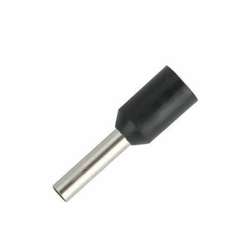 100pcs Insulated Cord Pin End Crimp Terminal Wire Copper Connector 16 AWG Black
