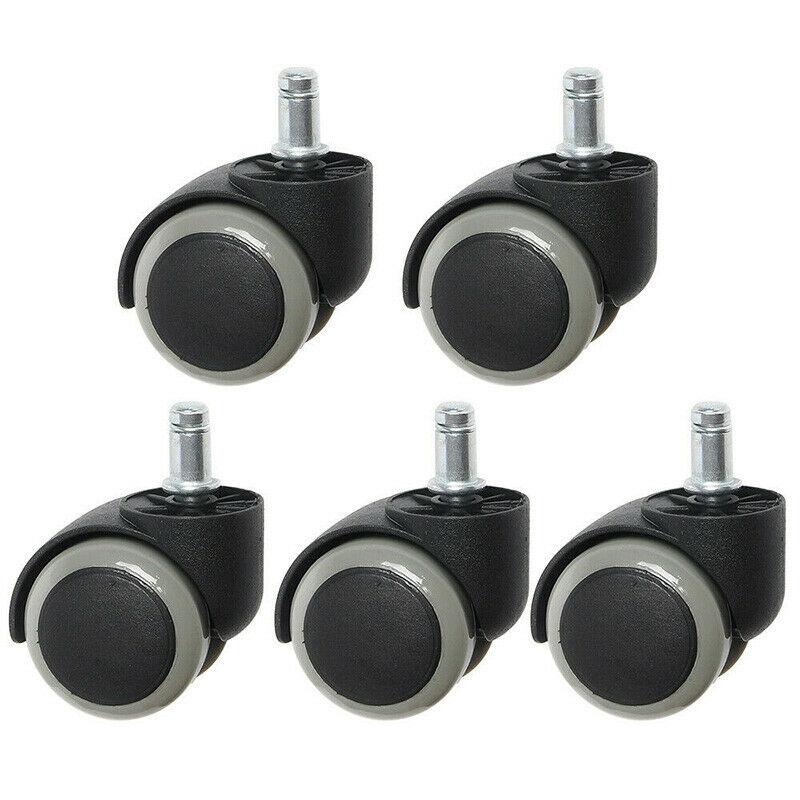 Soft PU Casters Wheels For Office Chair Hardwood Heavy Duty Replacement SeYY1