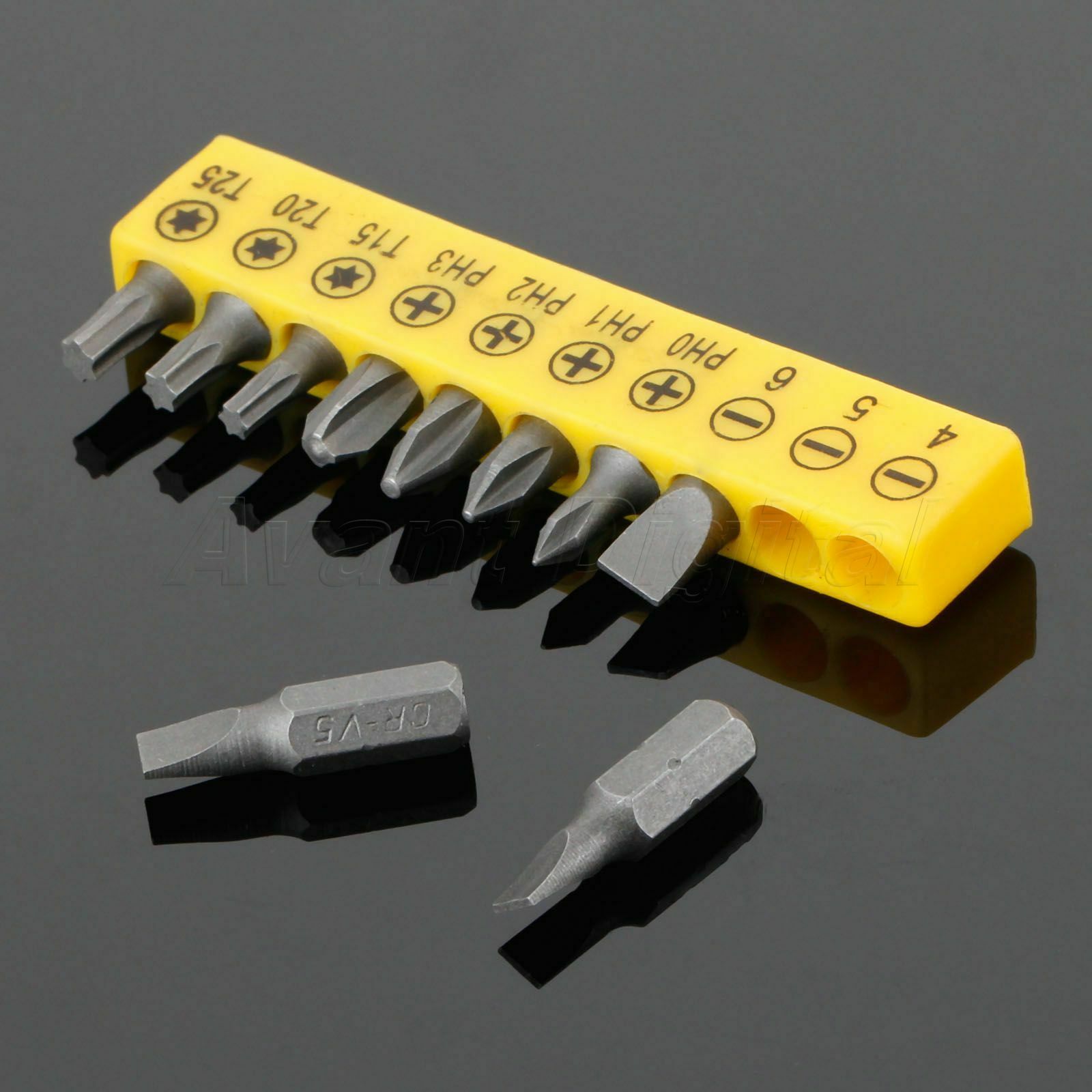 10pcs Hex Shank Screwdrivers Bit Set Drills Impact Driver Hex Shank Magnetic A8D