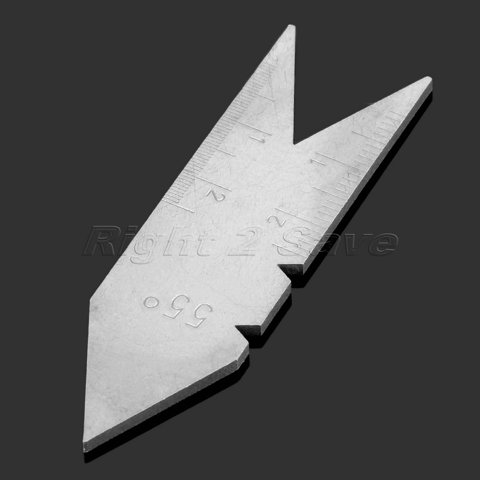 Useful 1pc Wyeth 55 Degree Gauge Centering Stainless Steel Gauge Measuring Tool