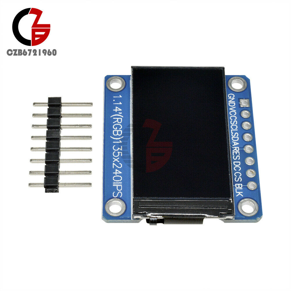 1.14 inch 135*240 SPI HD ST7789 IPS Full Color TFT LCD Display Screen 3.3V