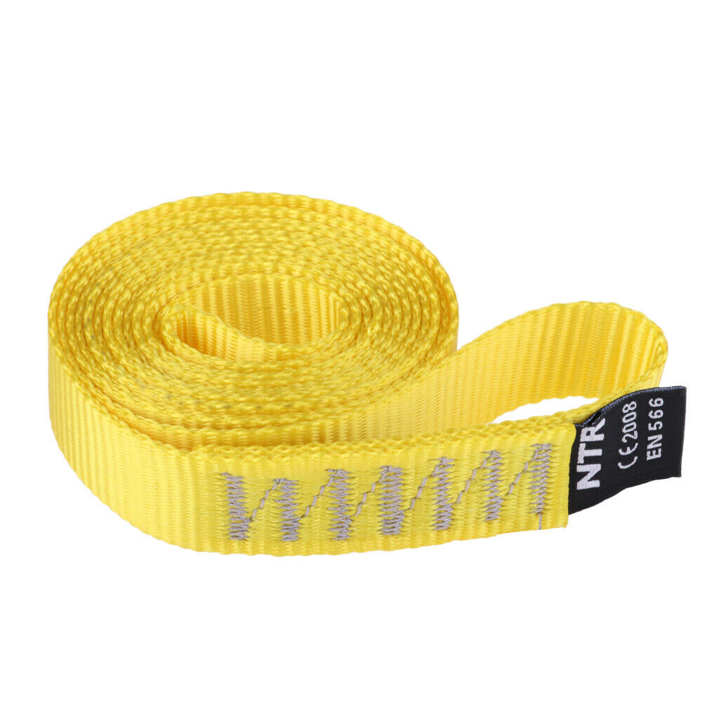 2pcs Climbing Sling 35KN 120cm Nylon Sling Runner Strap Safety Equipment