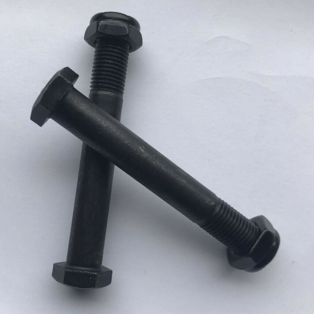 2X 2pcs 62.5mm Skateboard Trucks Kingpin Longboard Hardware+2pcs Nuts, Black