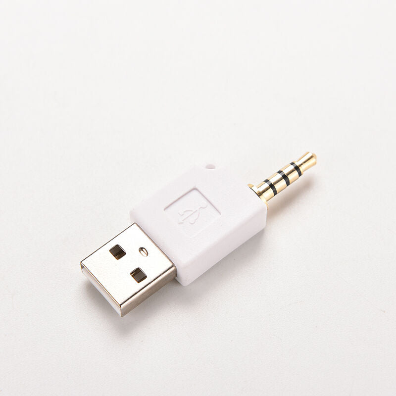 Unique 2X 3.5mm Male AUX Audio Plug Jack to USB 2.0 Male Converter Adapte.l8