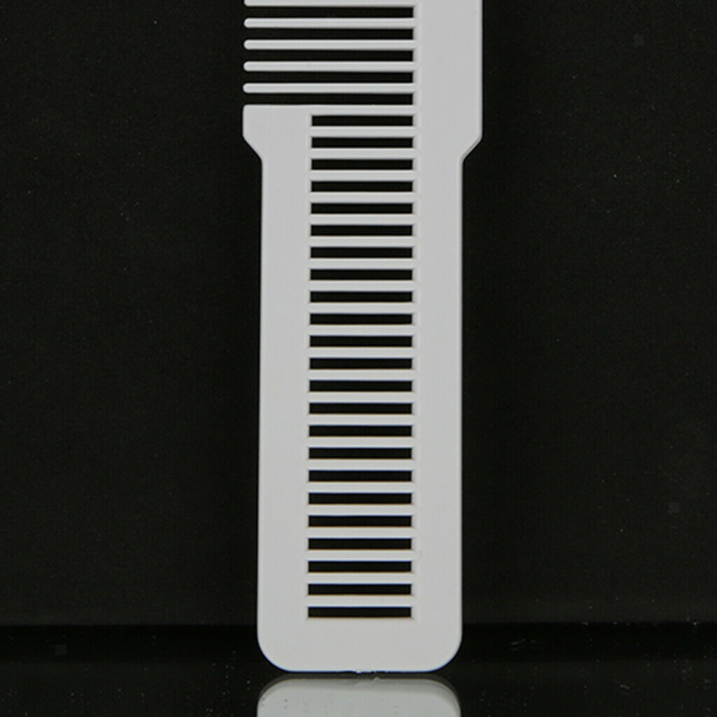 3Pcs 8" Flat Top Clipper Cutting Comb Plastic Static Free Hairdressing Brush