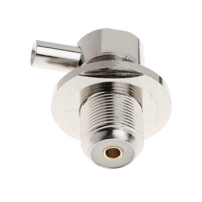 SO239 UHF Female Right Angle RF Connector For RG58 RG142 LMR195 Coaxial Cable