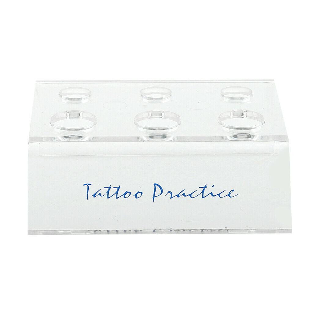 Plastic Tattoo Pigment Ink Cup Holder Stand 6 Holes Shelf Tatto Supplies