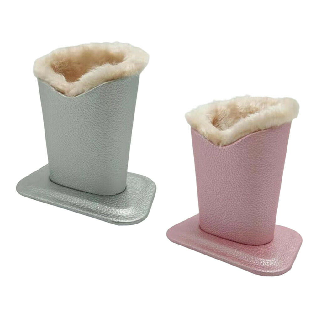 2x Anti-Scratch Plush Lined Eyeglasses Holder Glasses Stand Case Nightstand