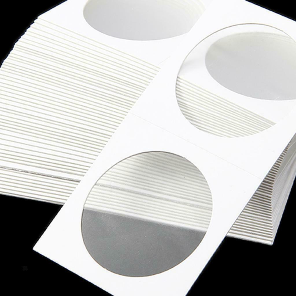 100 Pieces Cardboard Coin Flips Mega (20.5mm) Coin Collecting Holder Card