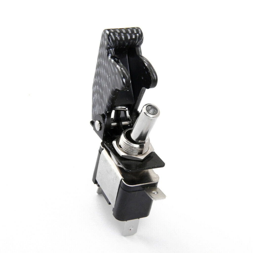 DC12V Flip-Up Ignition Switch LED Toggle for  Car Truck Boat Motorcycle