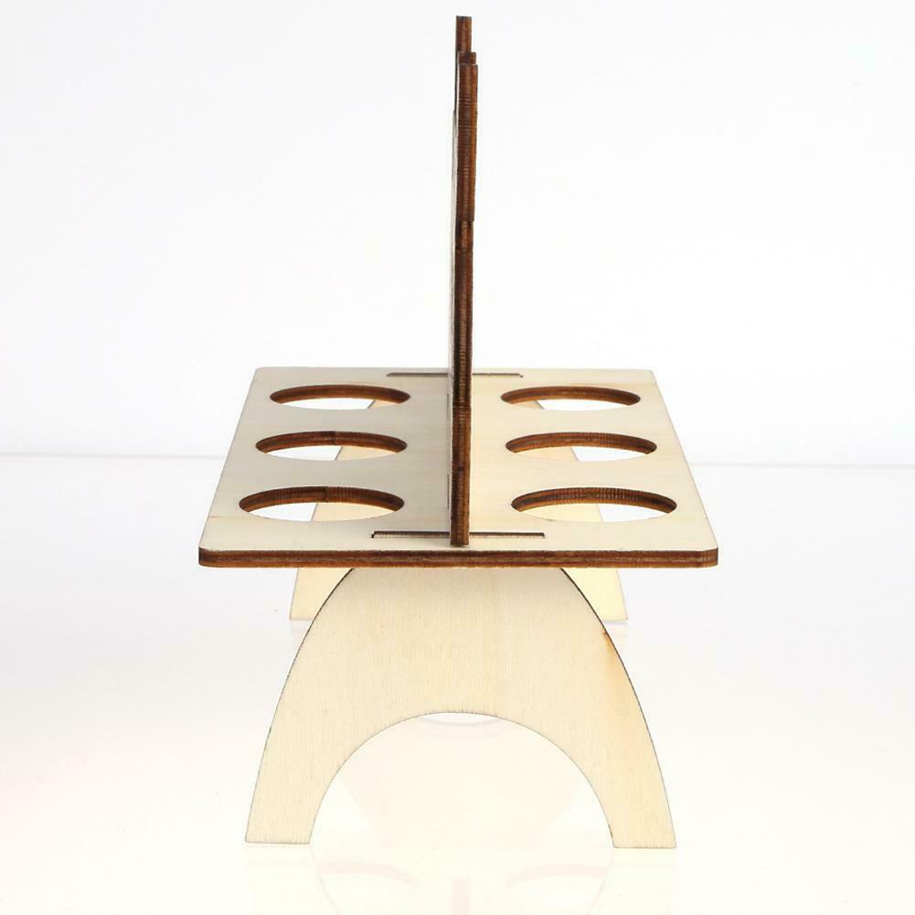Wooden Easter Egg Shelves Egg Stand Rack Bunny Pattern Easter DIY Decor @