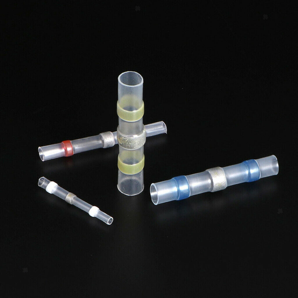 100 xWaterproof Solder Seal Heat Shrink Sleeve Wire  Connectors Set