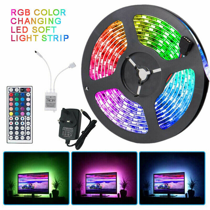 Strip Light 3528 RGB LED SMD Fairy Lights Remote Room TV Birthday Party