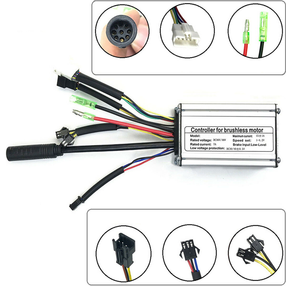 1 Set DC 36V/48V 8cm×5.2cm×3cm Electric Bicycle Controller Parts For KT Display