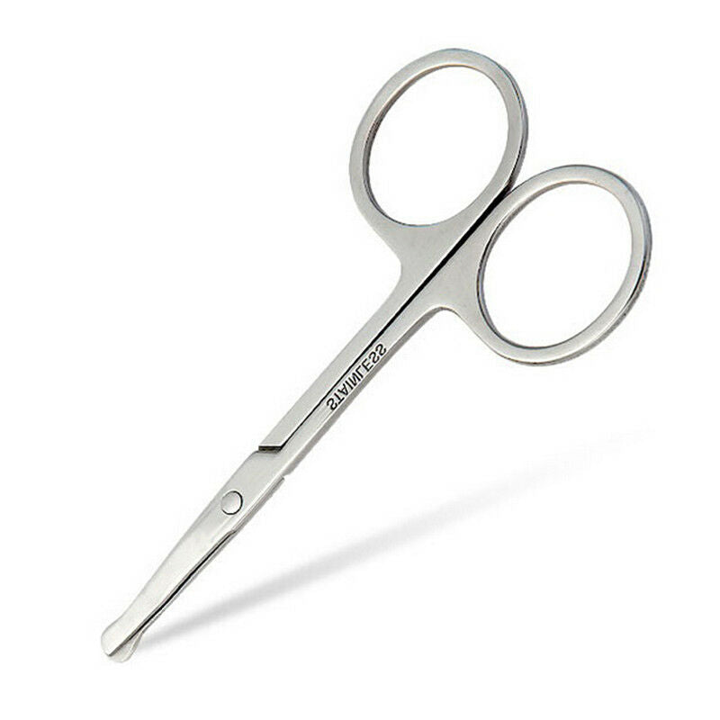 makeup scissors small nose hair cut manicure make-up eyebrow with round&.DD